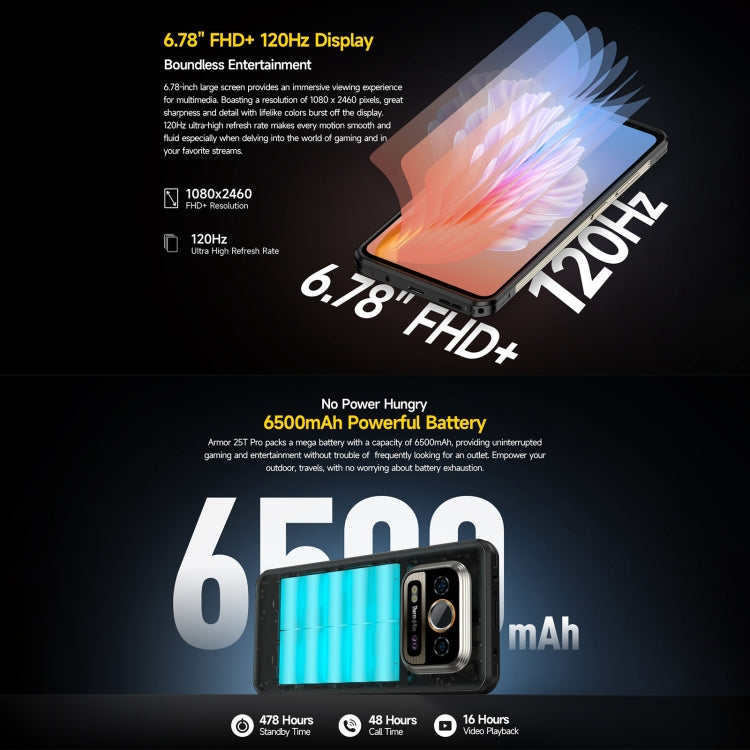 Ulefone Armor 25T Pro Rugged Phone, Thermal Imaging, 6.78 inch Android 14 MediaTek Dimensity 6300 Octa Core, Network: 5G, NFC Ulefone Armor 25T Pro Rugged Phone, Thermal Imaging, 6.78 inch Android 14 MediaTek Dimensity 6300 Octa Core, Network: 5G, NFC